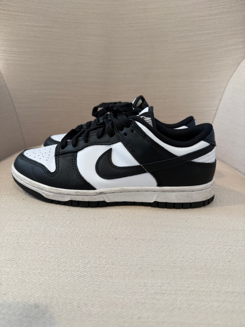Nike Dunks Black and White Low Top Sneakers